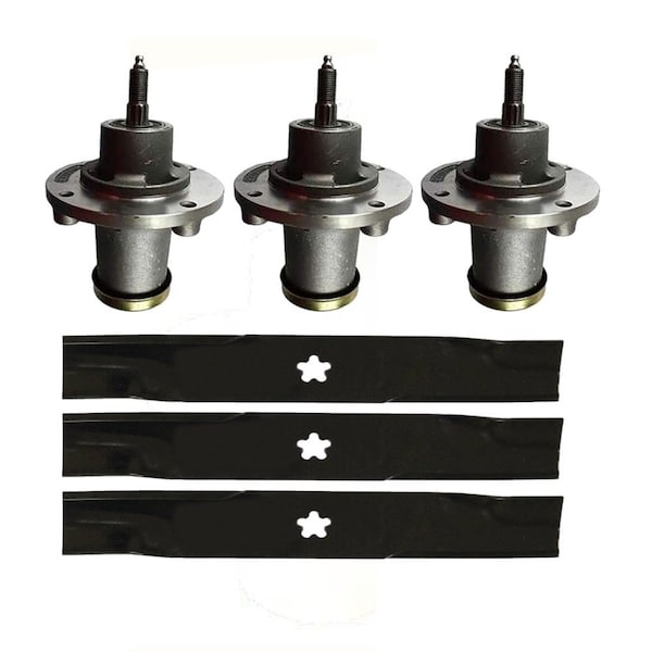 Aic Replacement Parts Deck Spindle Blade Kit Fits Husqvarna 42 EZ4217 YT42XLS YTH2242TDF YTH2242TDRF KT-FRS20-0053 - main